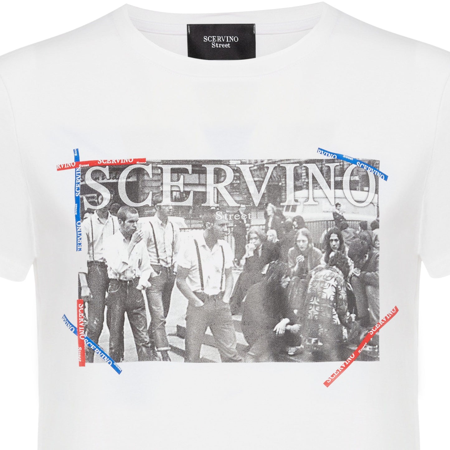 Elegant White Cotton Logo Tee