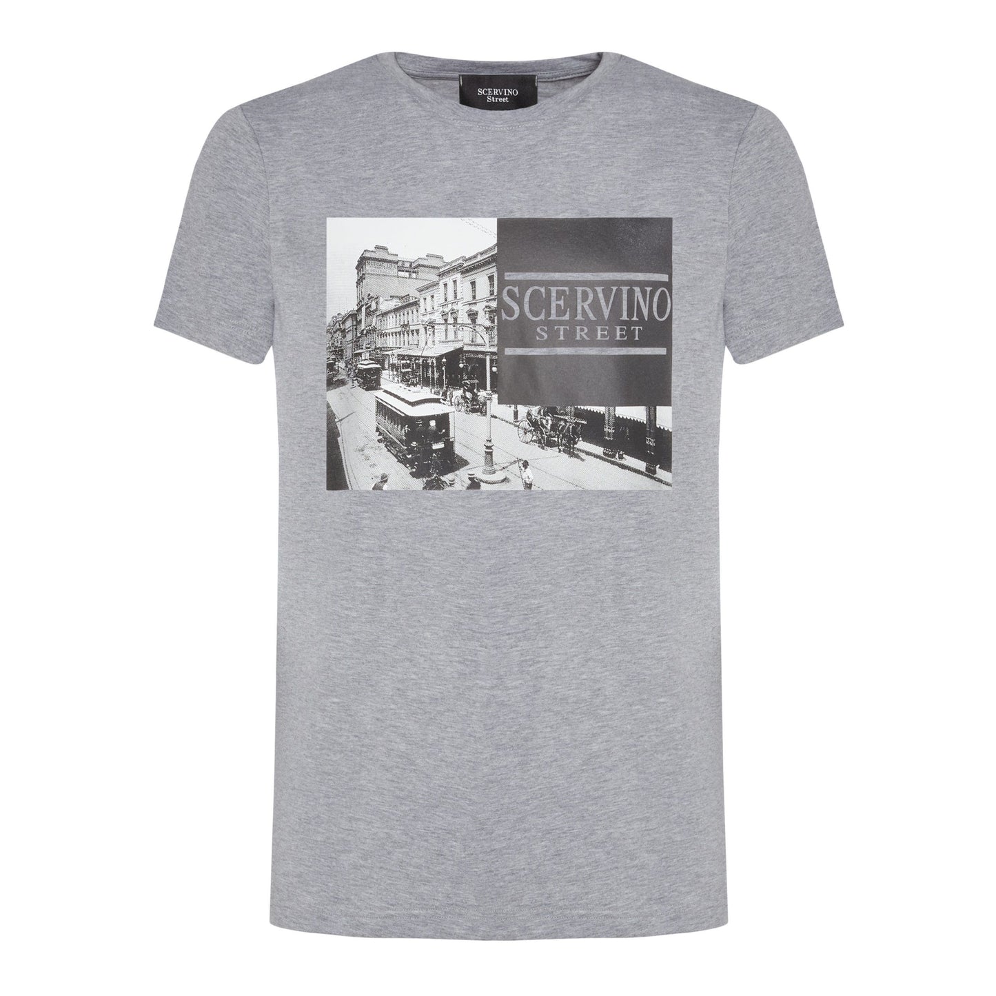 Elegant Gray Cotton Blend T-Shirt