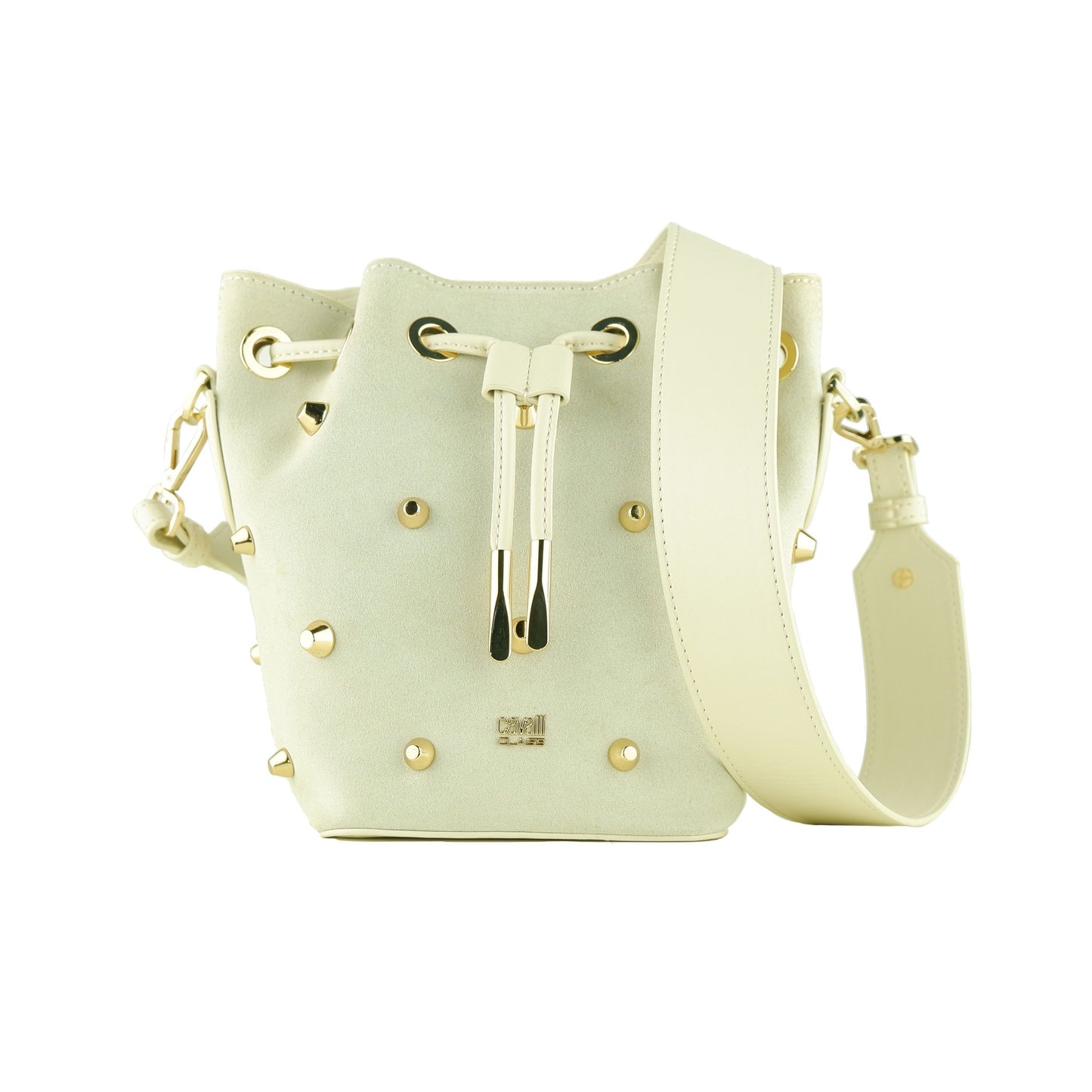 Elegant Grey Leather-Effect Bucket Bag