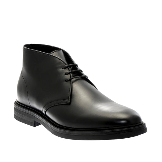 Elegant Black Calfskin Clark Shoes
