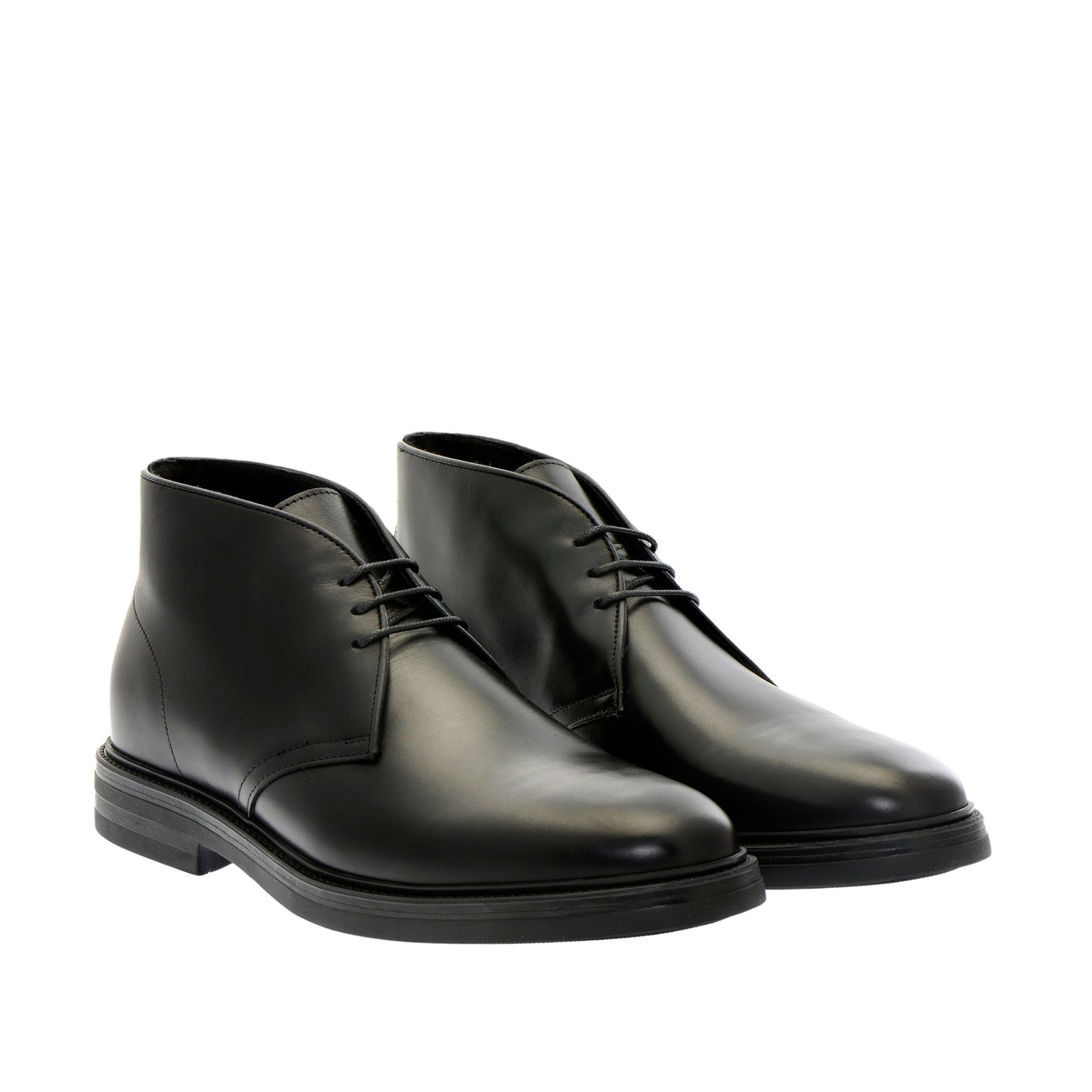 Elegant Black Calfskin Clark Shoes