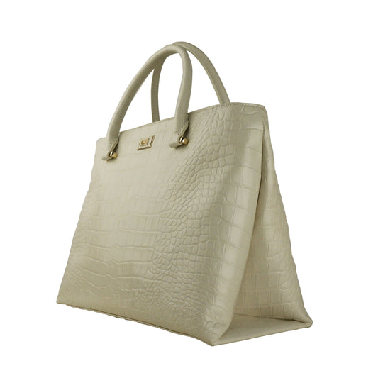 Elegant Milk Snake Texture Handbag