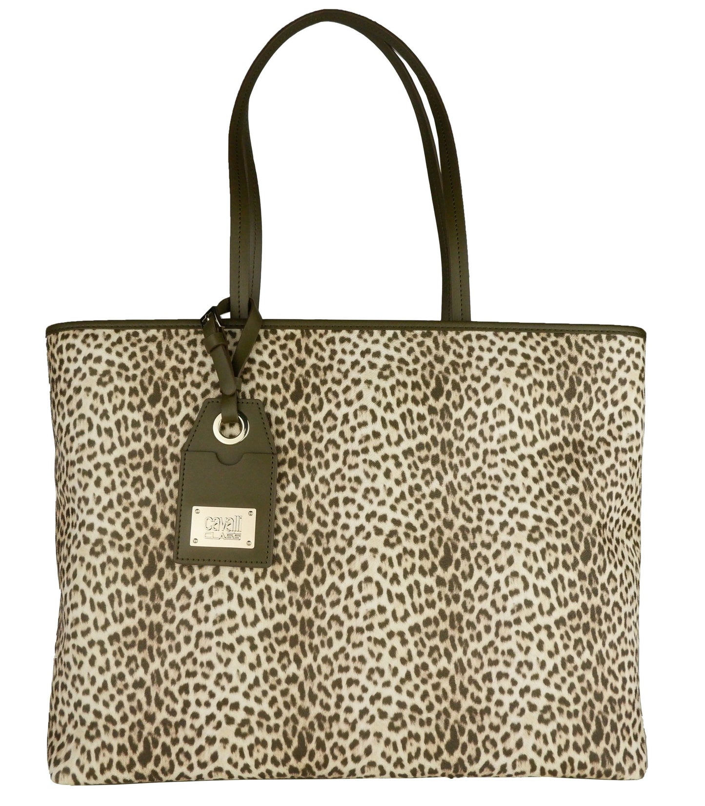 Exotic Leopard Texture Green Handbag