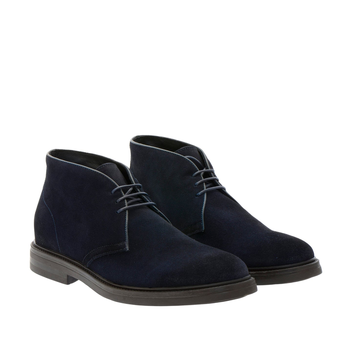 Elegant Navy Leather Clark Shoes