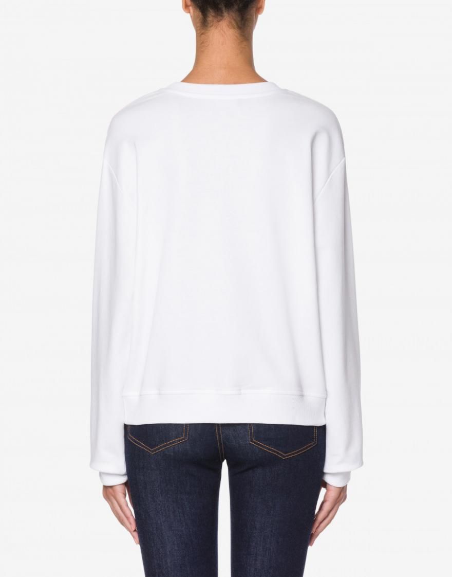 Chic Fogged Glass Effect Logo Sweatshirt