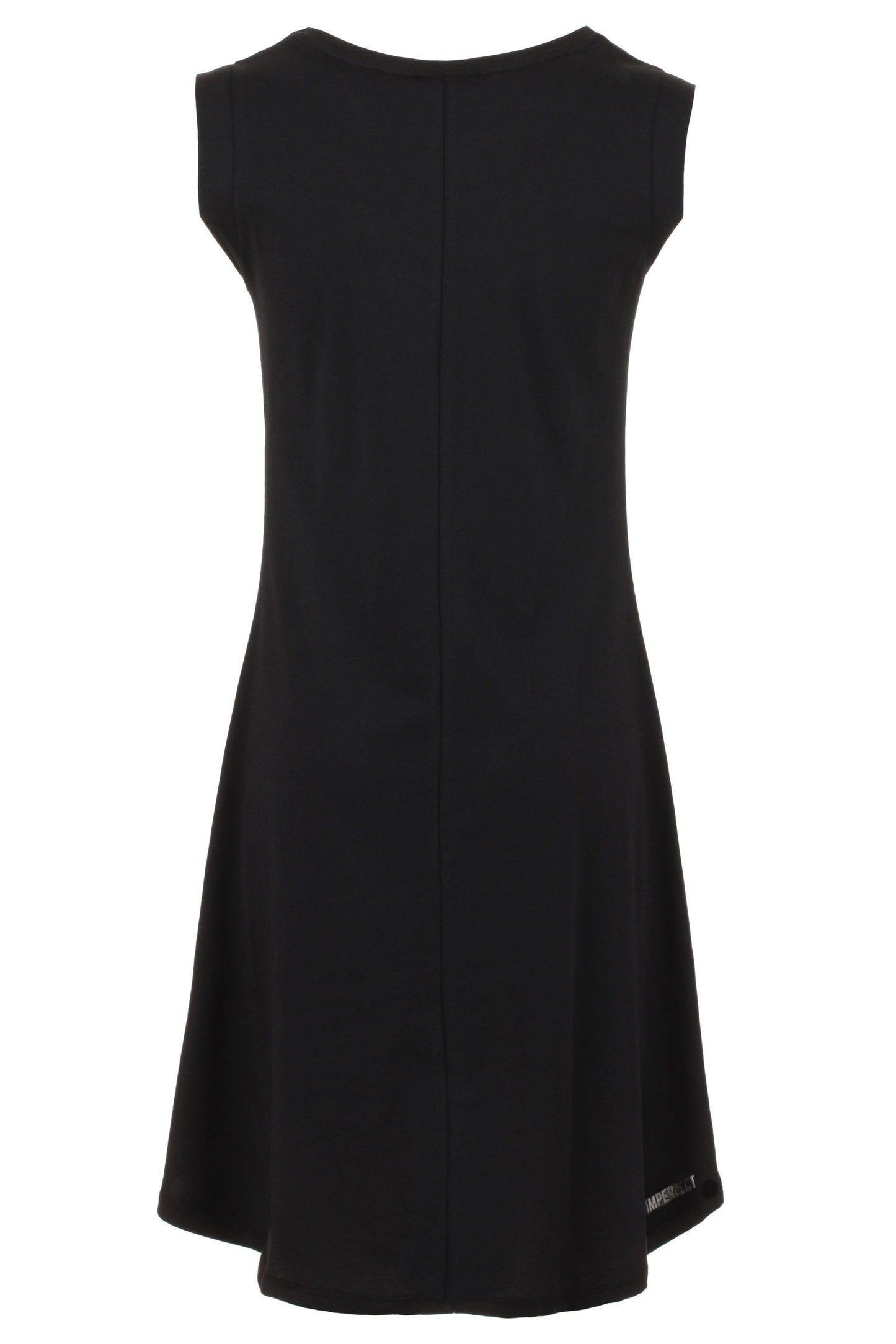 Elegant Black Logo Cotton Dress
