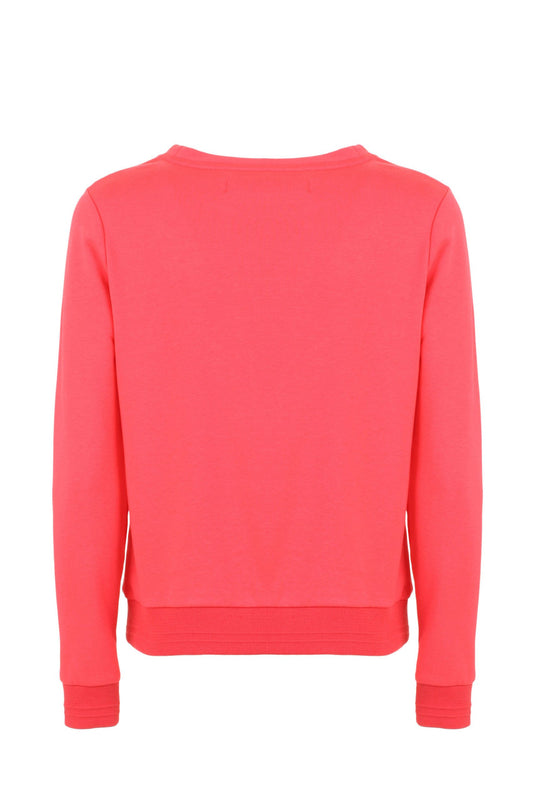 Chic Cotton Blend Pink Sweatshirt