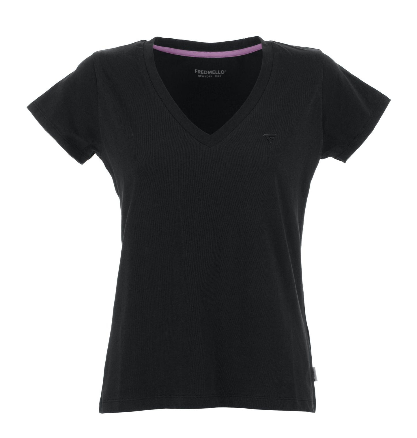 Chic Black Cotton Blend Tee