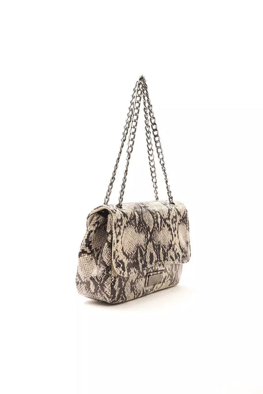 Python Print Leather Crossbody Chic Elegance