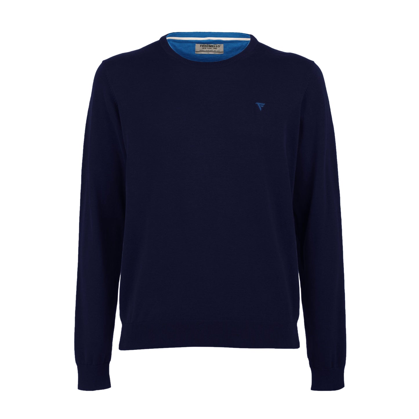 Chic Cotton Crew Neck Men's Sweater