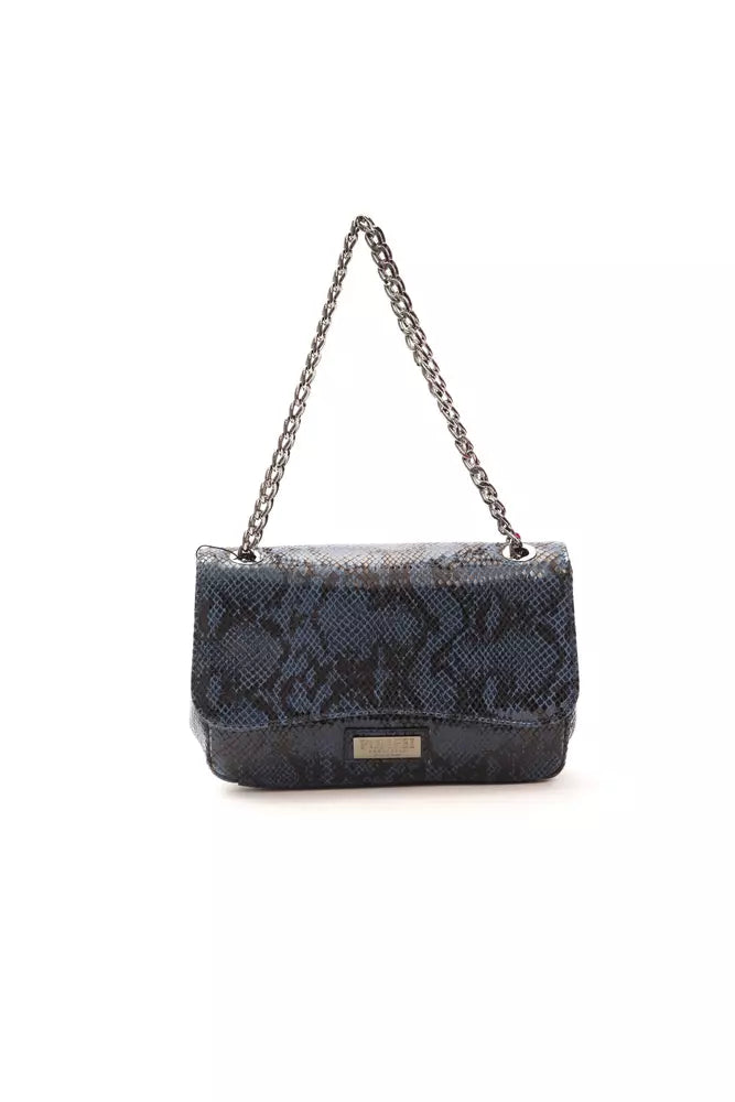 Elegant Python Print Leather Crossbody Bag