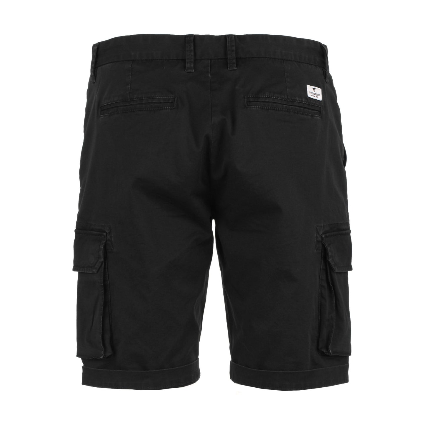 Chic Black Cotton Blend Shorts