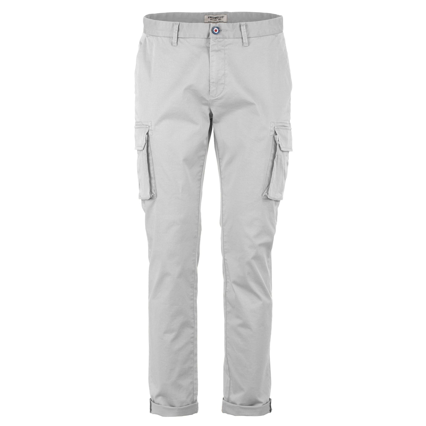Elegant Gray Stone Pants with Side Pockets