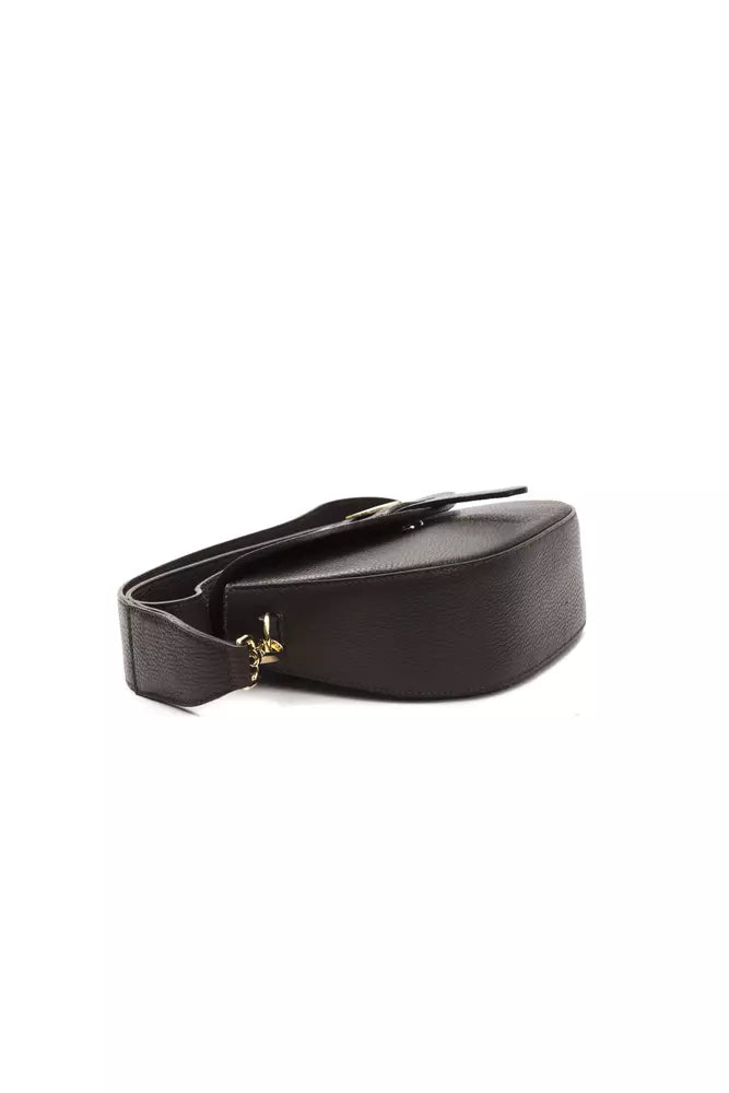 Chic Brown Leather Crossbody Bag