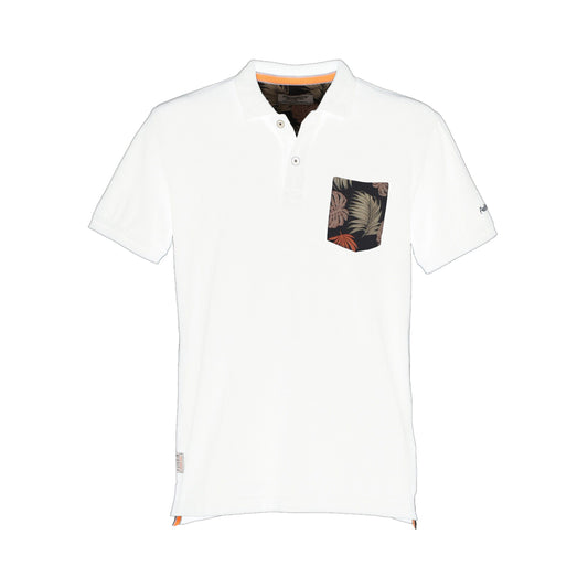 Elegant Cotton Polo with Chest Pocket