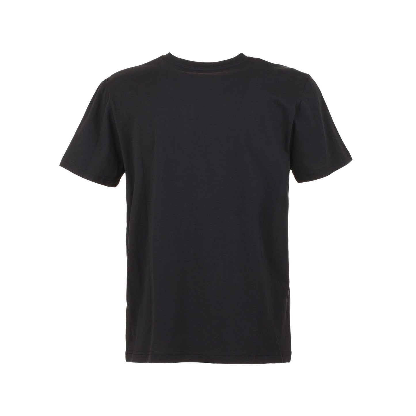 Sleek Black Cotton Tee with Artistic Prints