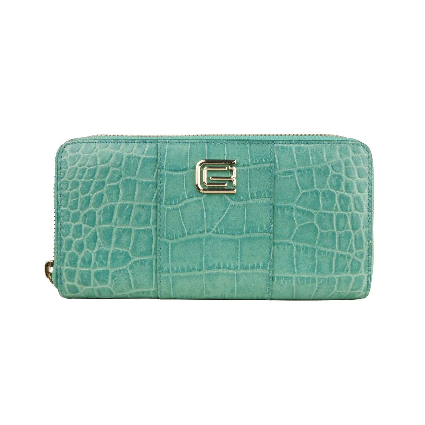 Elegant Turquoise Leather Wallet for the Sophisticated Shopper