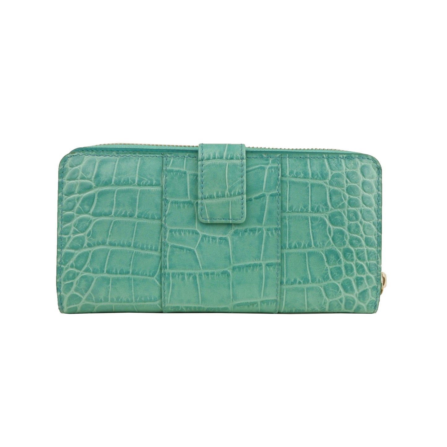 Elegant Turquoise Leather Wallet for the Sophisticated Shopper