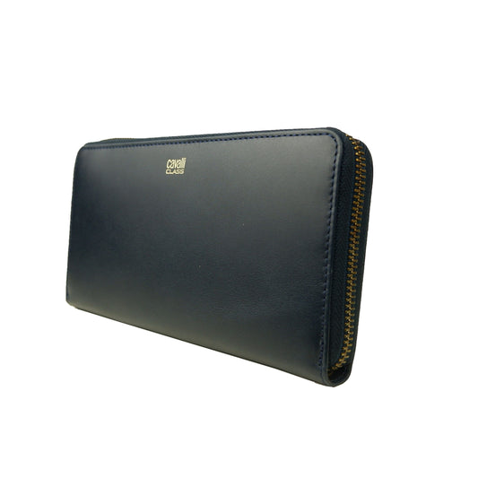 Elegant Dark Blue Leather Wallet