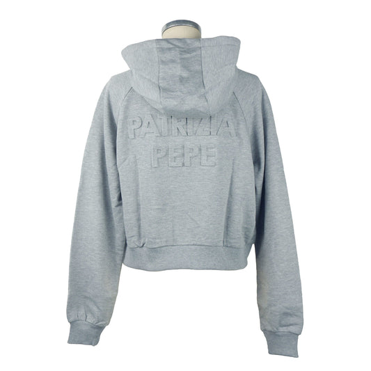 Chic Fly Printed Hooded Sweatshirt in Gray