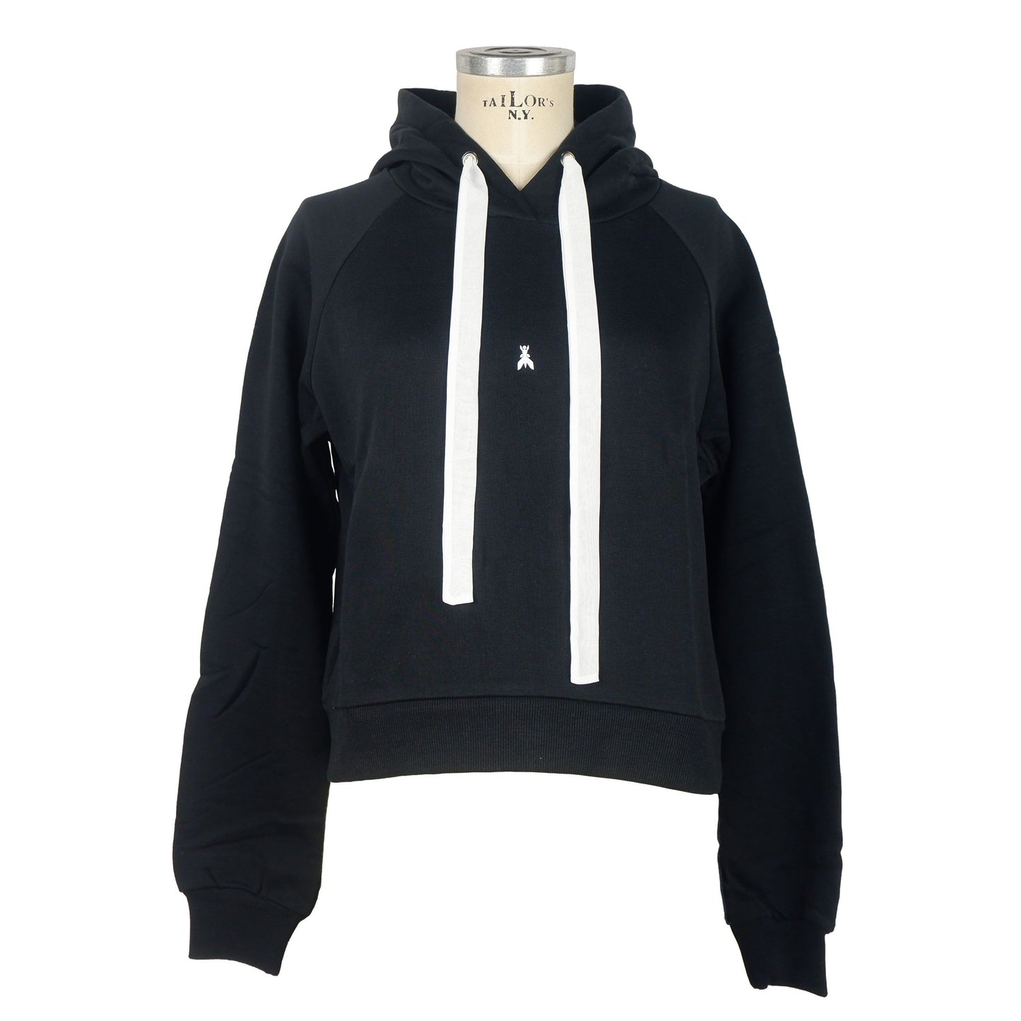 Elegant Cotton Hooded Sweatshirt with Fly Logo