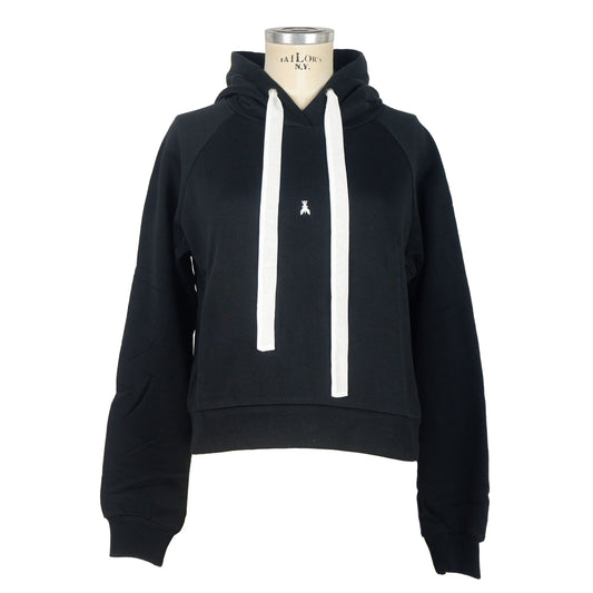 Elegant Cotton Hooded Sweatshirt with Fly Logo