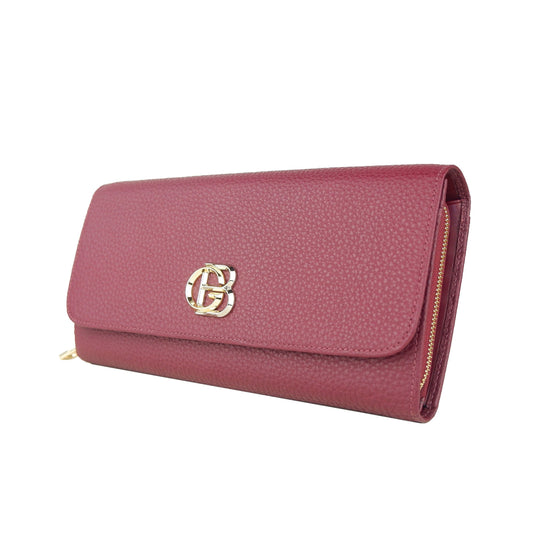 Elegant Dark Red Crossbody Bag