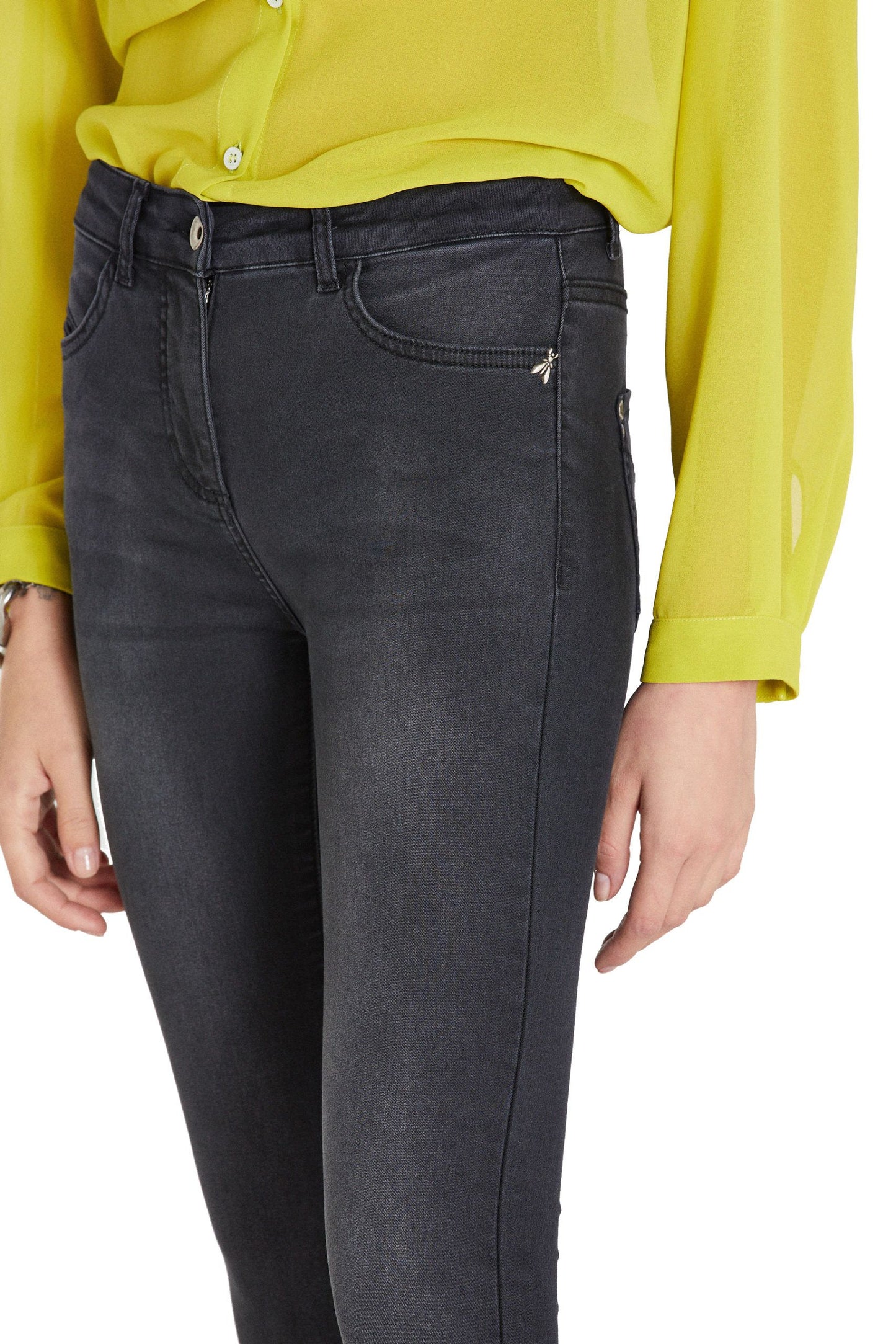 Sleek Cotton Blend Regular Jegging - Black