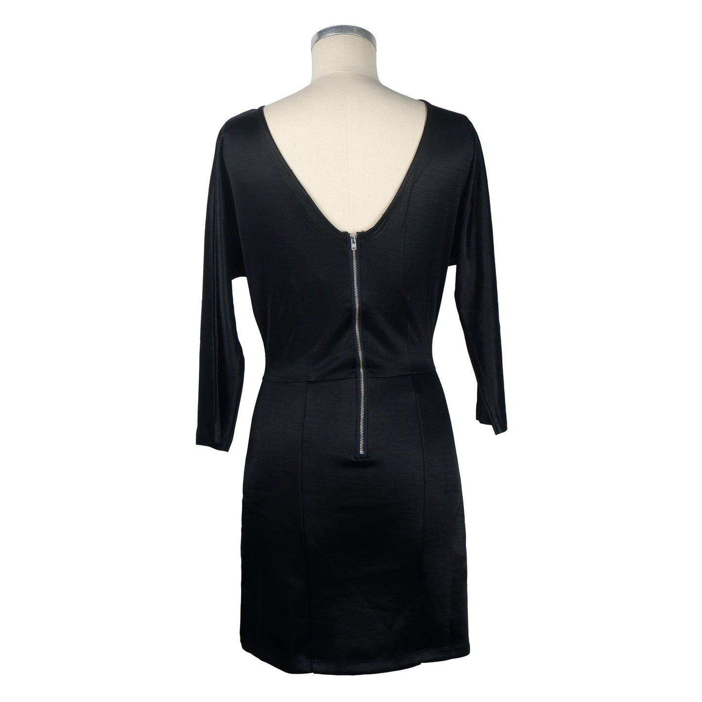 Elegant Long Sleeve Viscose Dress