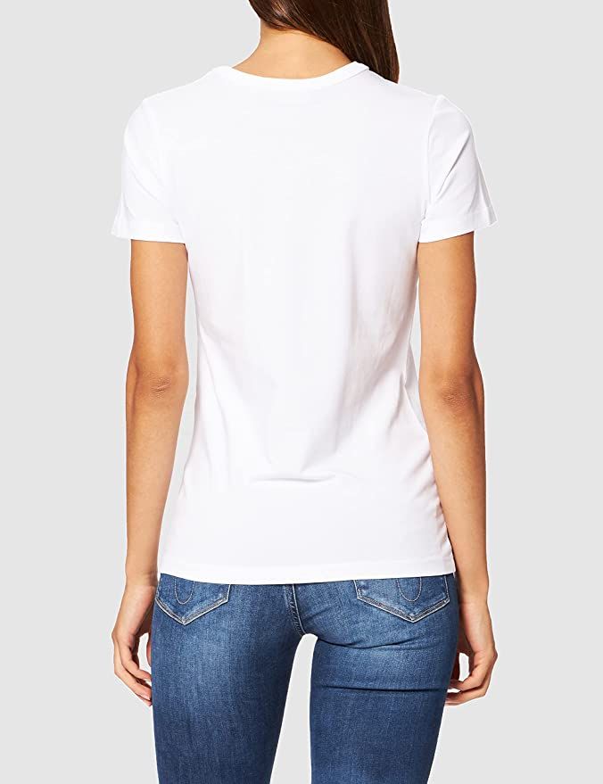 Chic White Designer Tee with Front Brand Motif