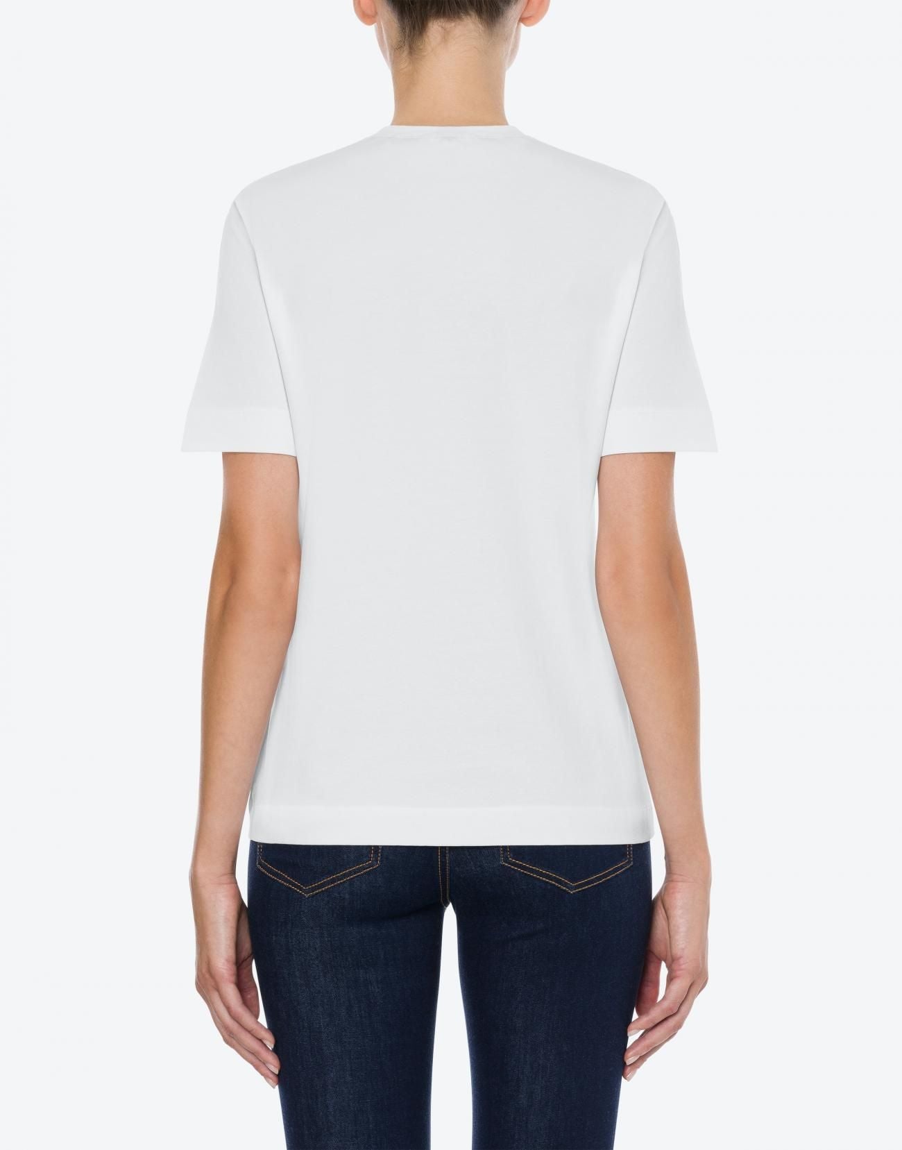 Chic White Designer Tee with Front Logo