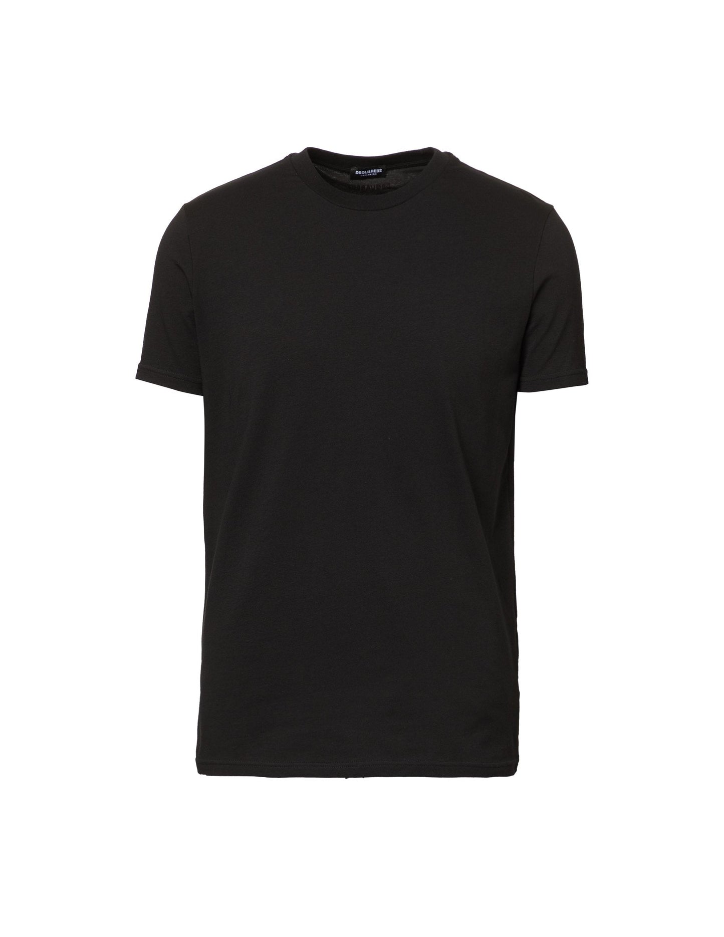 Twin Pack Black Logo Neck Tees