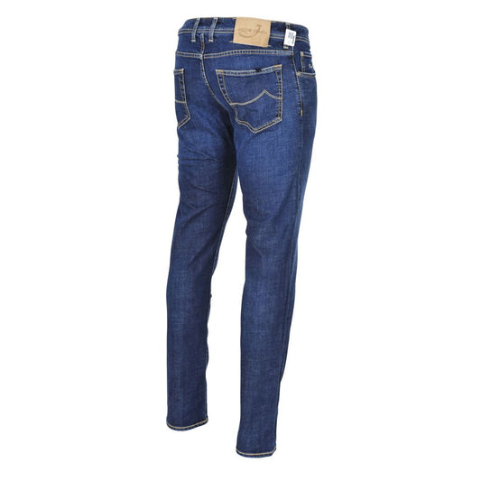 Elegant Regular Fit Denim with Silver Accents