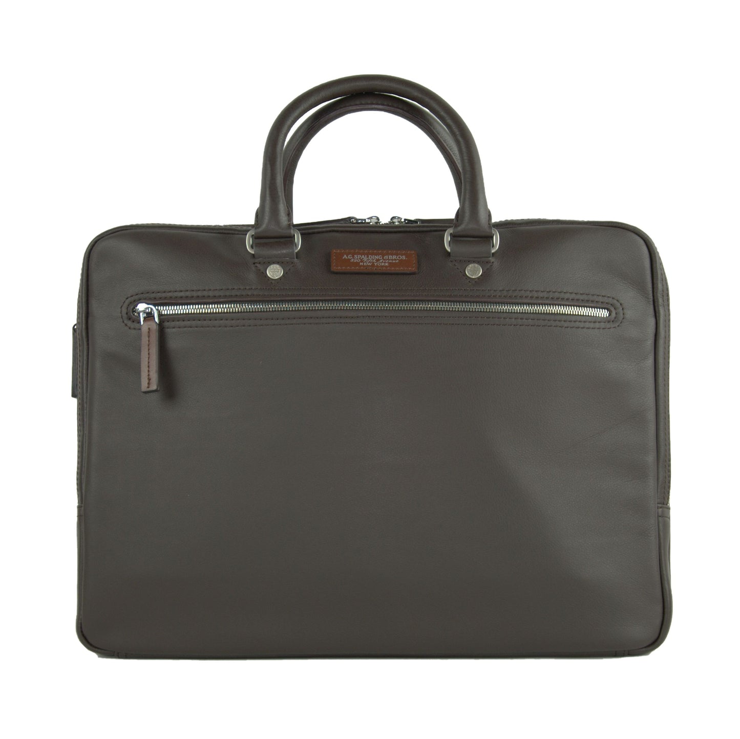 Elegant Brown Leather Briefcase for Men