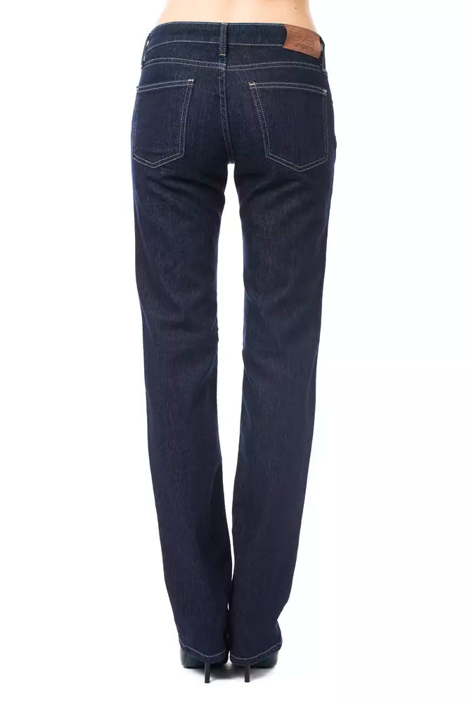 Elegant Blue Regular Fit Luxury Jeans