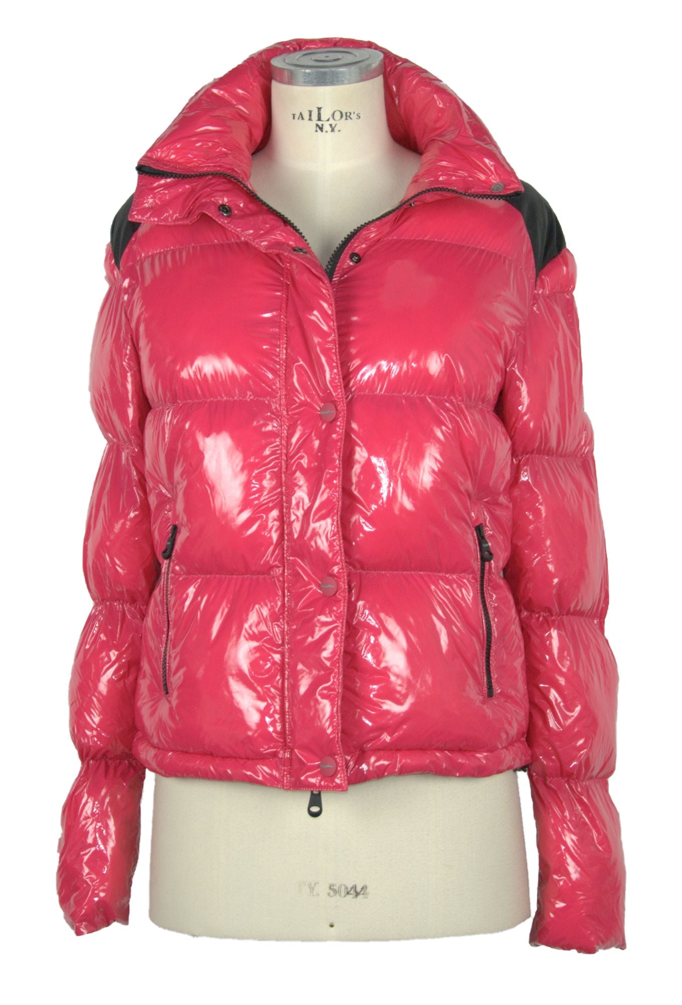 Chic Fuchsia Down Jacket for Elegant Warmth