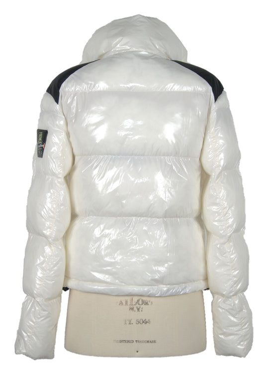 Chic White Down Jacket for Elegance & Warmth