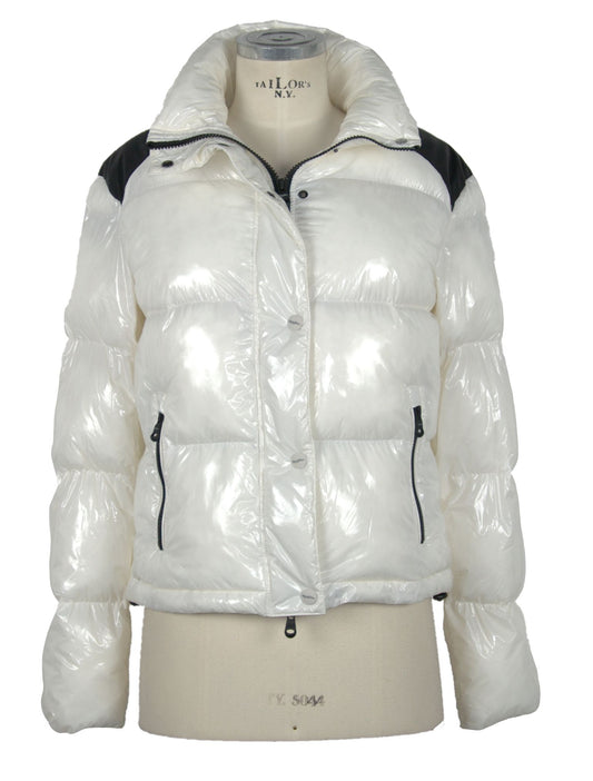 Chic White Down Jacket for Elegance & Warmth