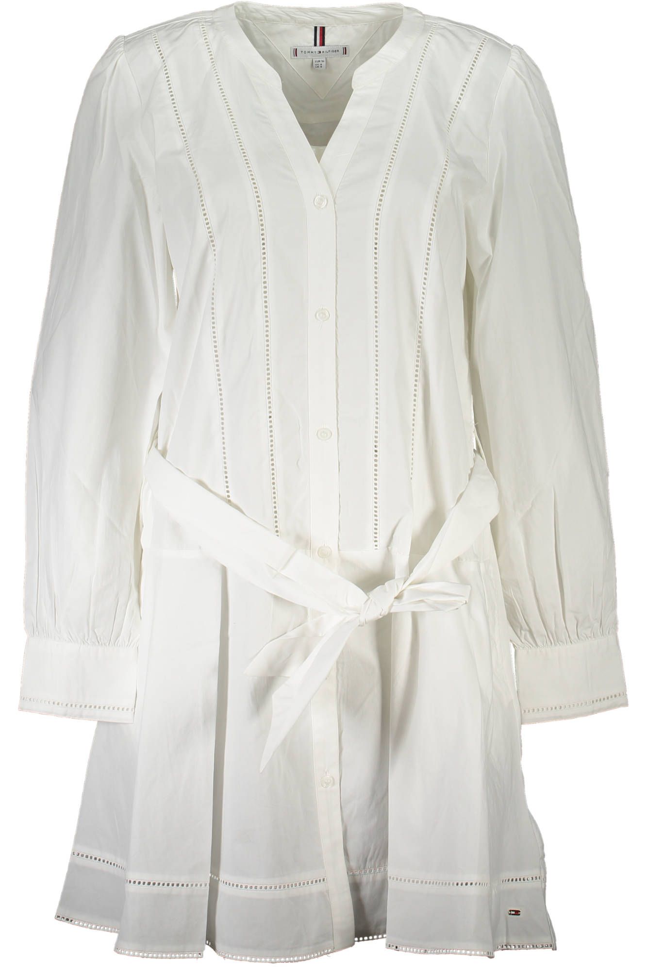 Chic Organic Cotton Shirt Dress with Belt