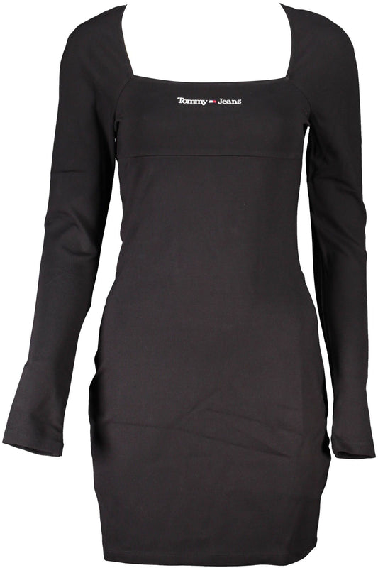 Elegant Embroidered Square Neck Dress