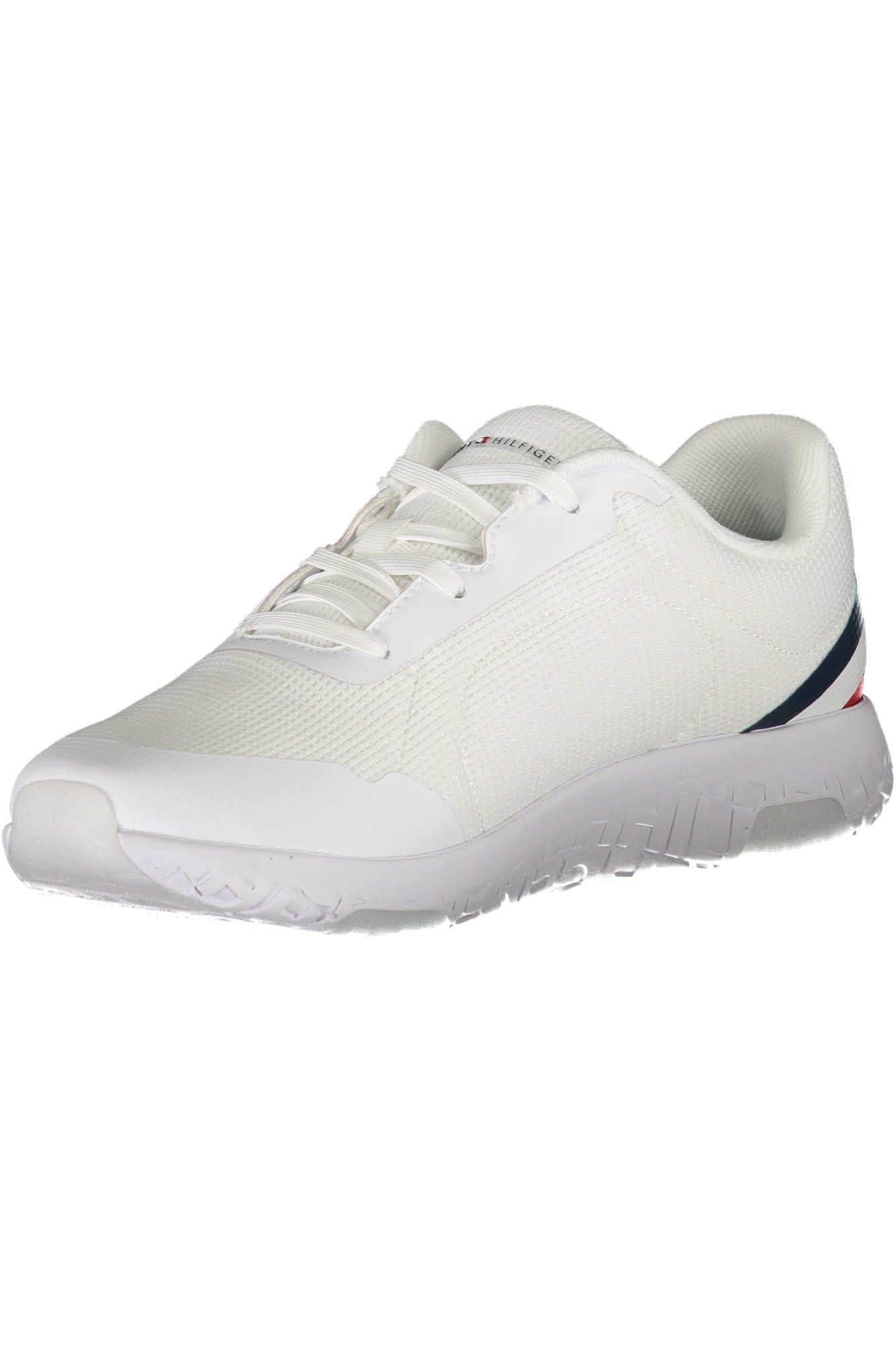 Sleek White Lace-up Sports Sneakers