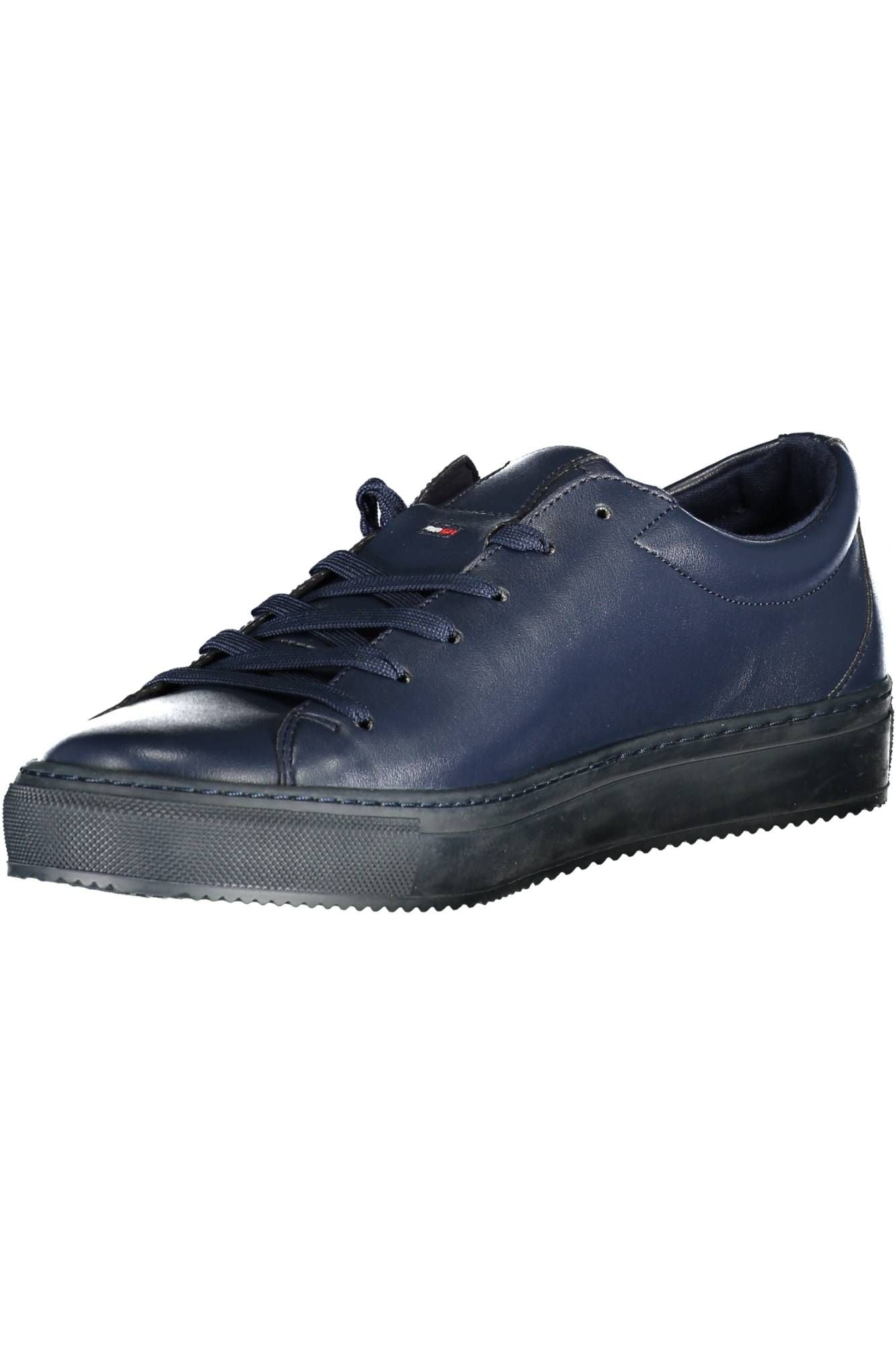 Sleek Blue Lace-Up Sports Sneakers