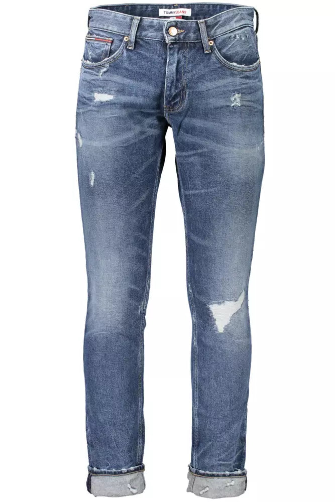 Slim Scanton Washed Jeans in Timeless Blue