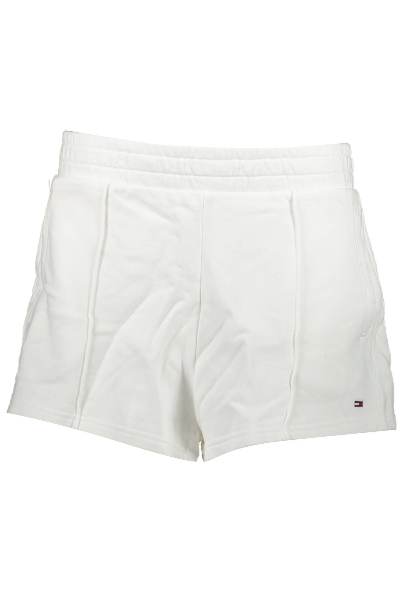 Chic White Cotton Shorts with Logo Embroidery