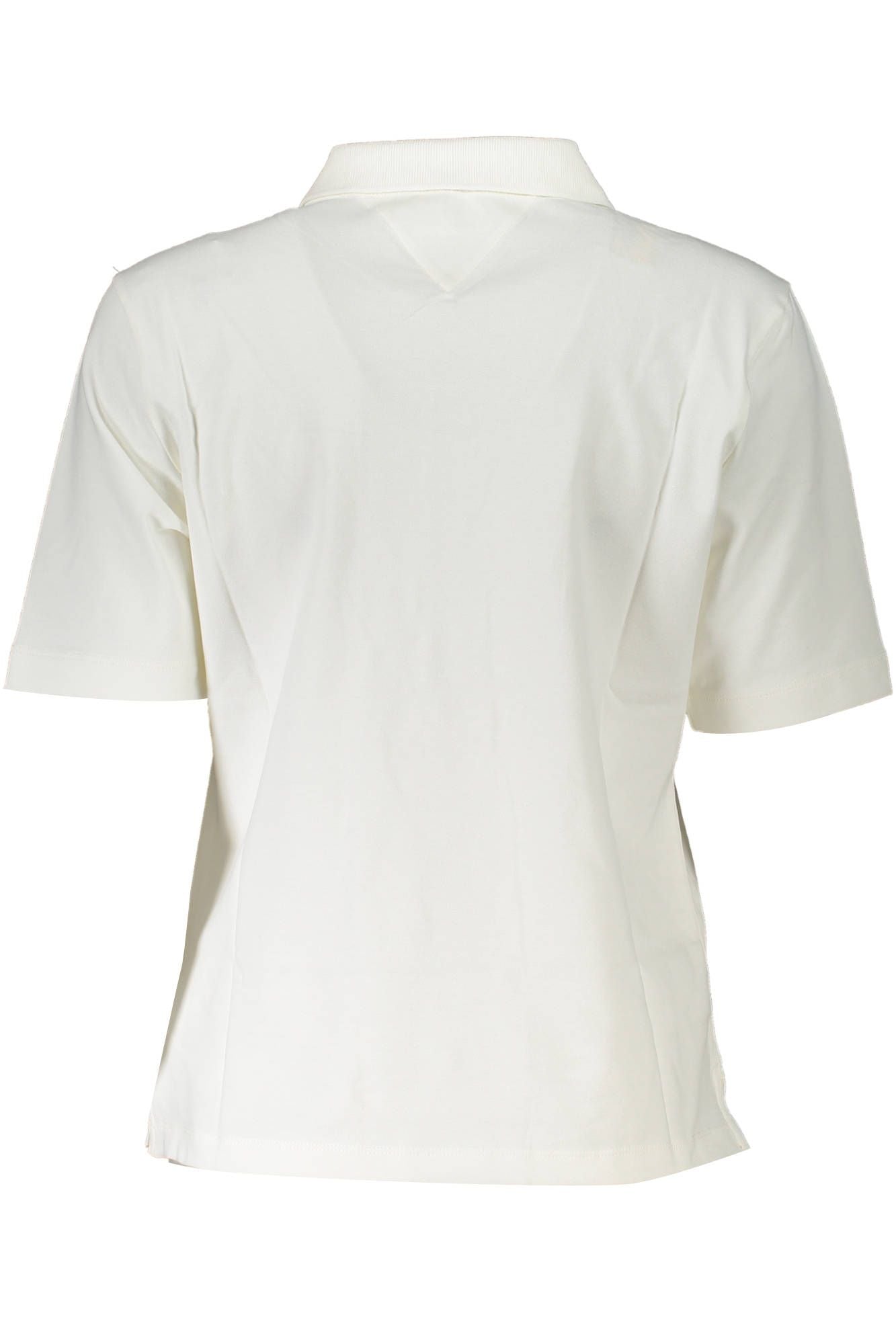 Chic White Organic Cotton Polo Shirt