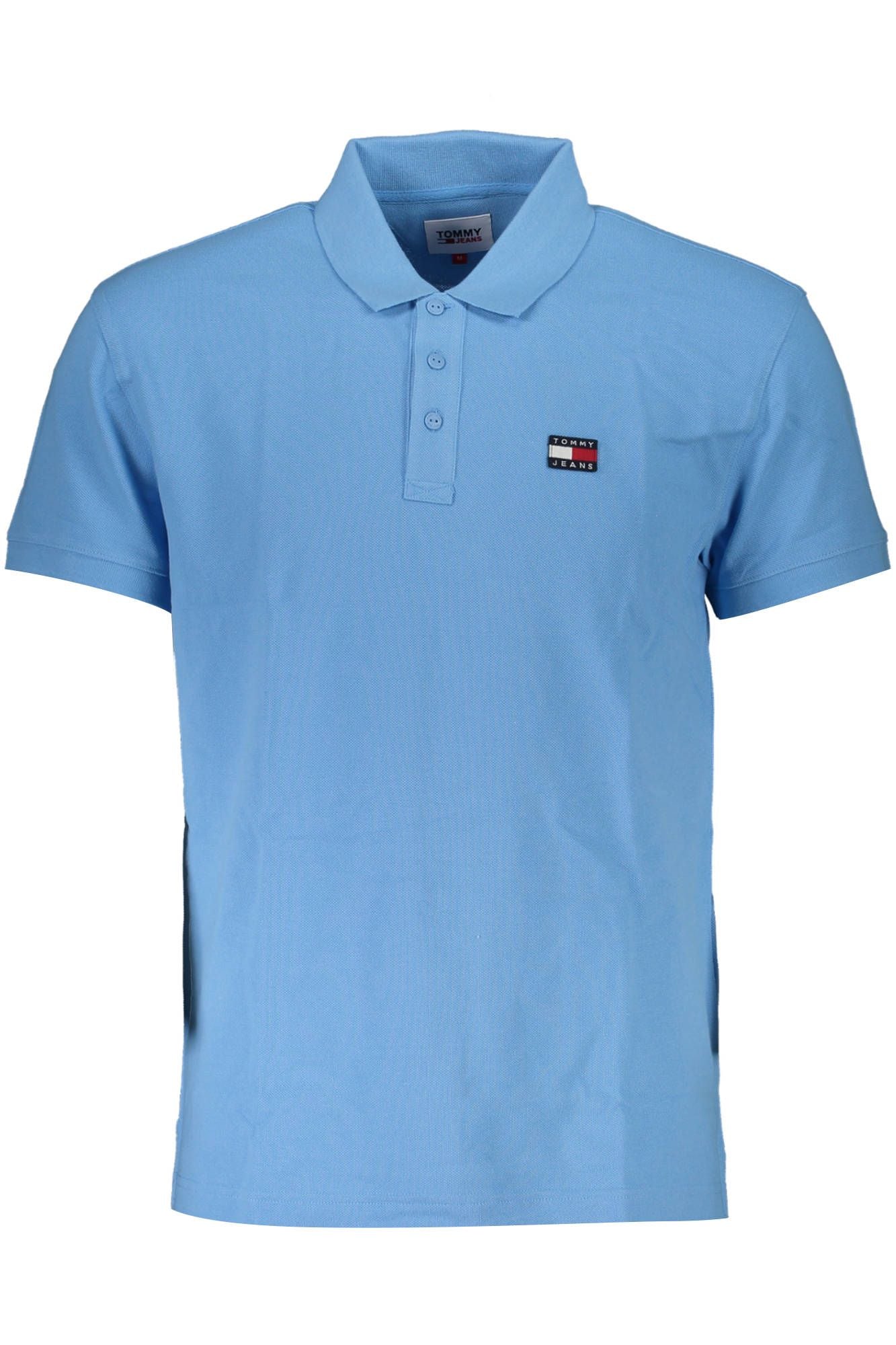 Elegant Light Blue Cotton Polo Shirt