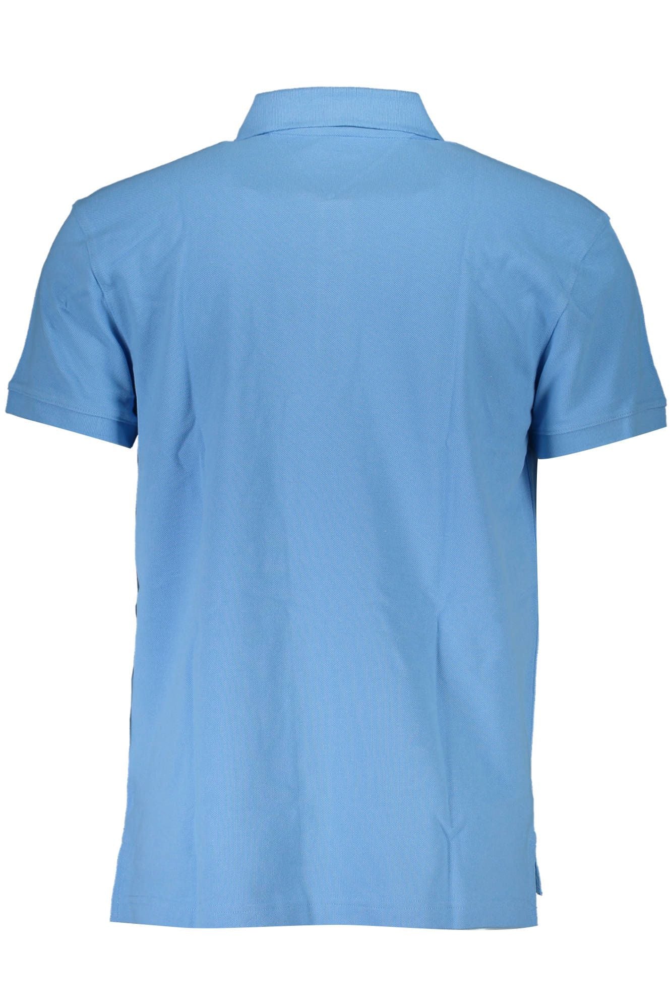 Elegant Light Blue Cotton Polo Shirt