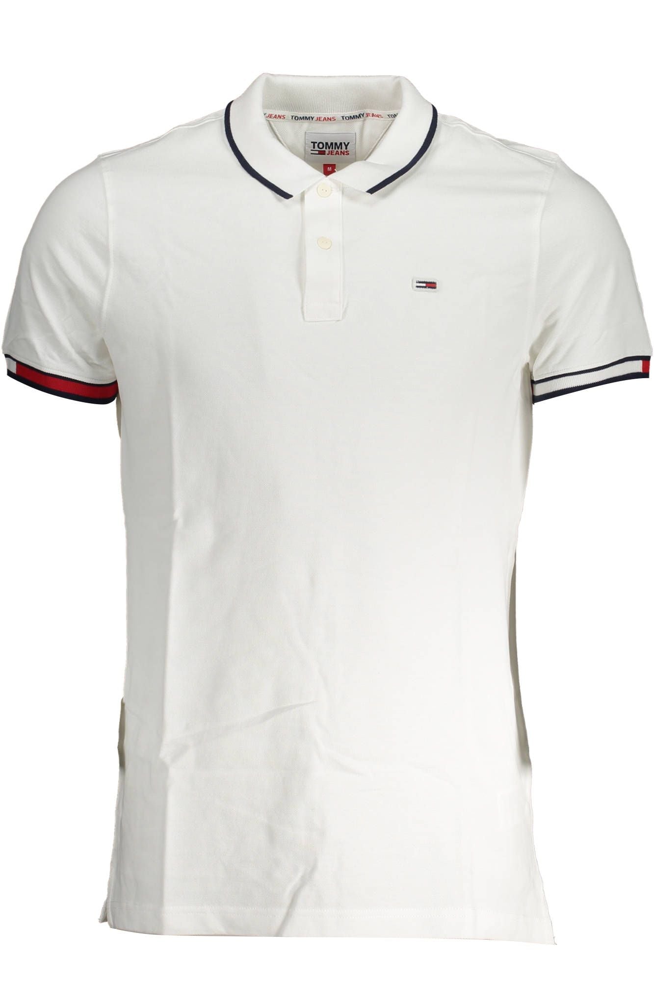 Elegant White Polo with Contrast Detailing