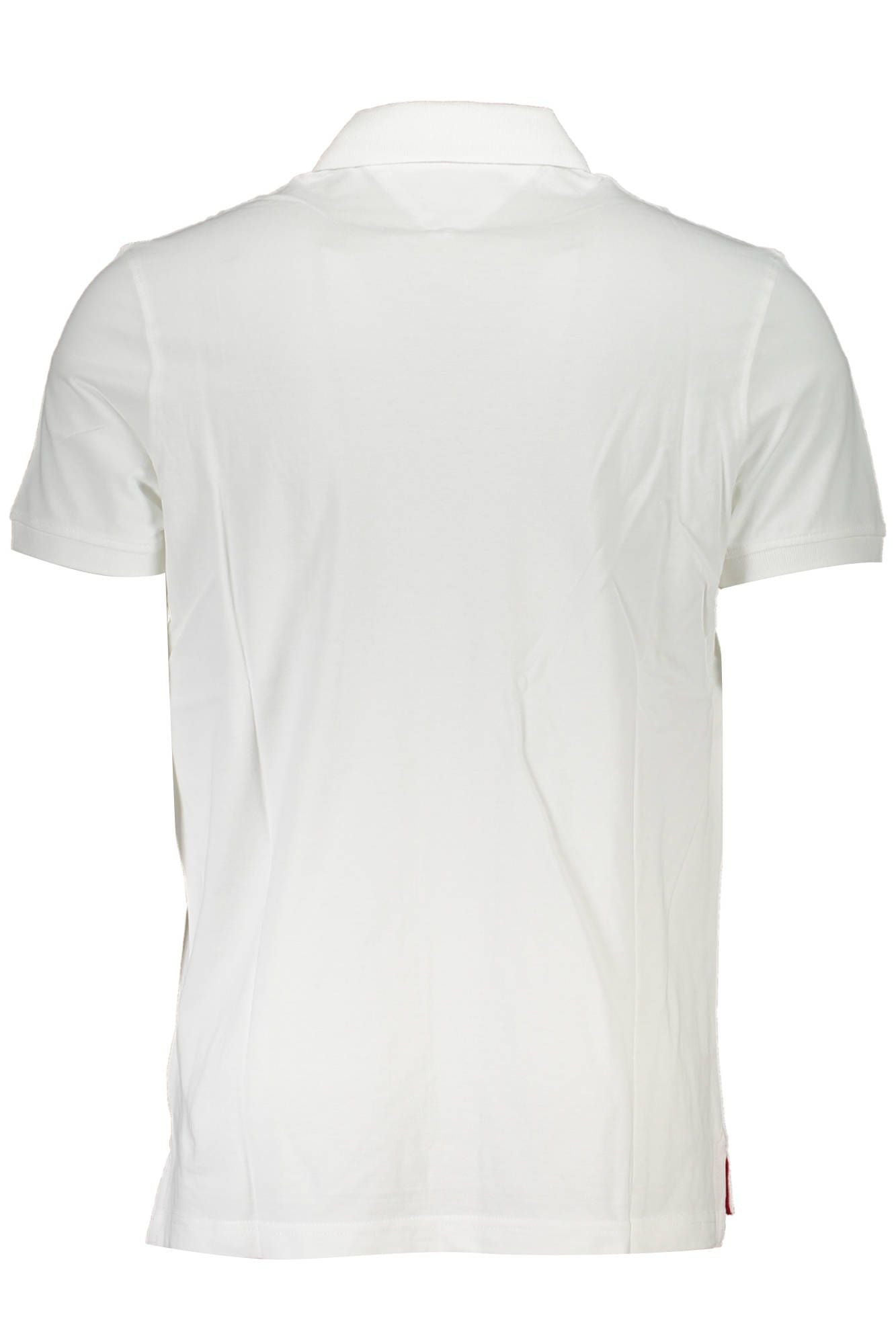 Elegant White Cotton Polo Shirt for Men