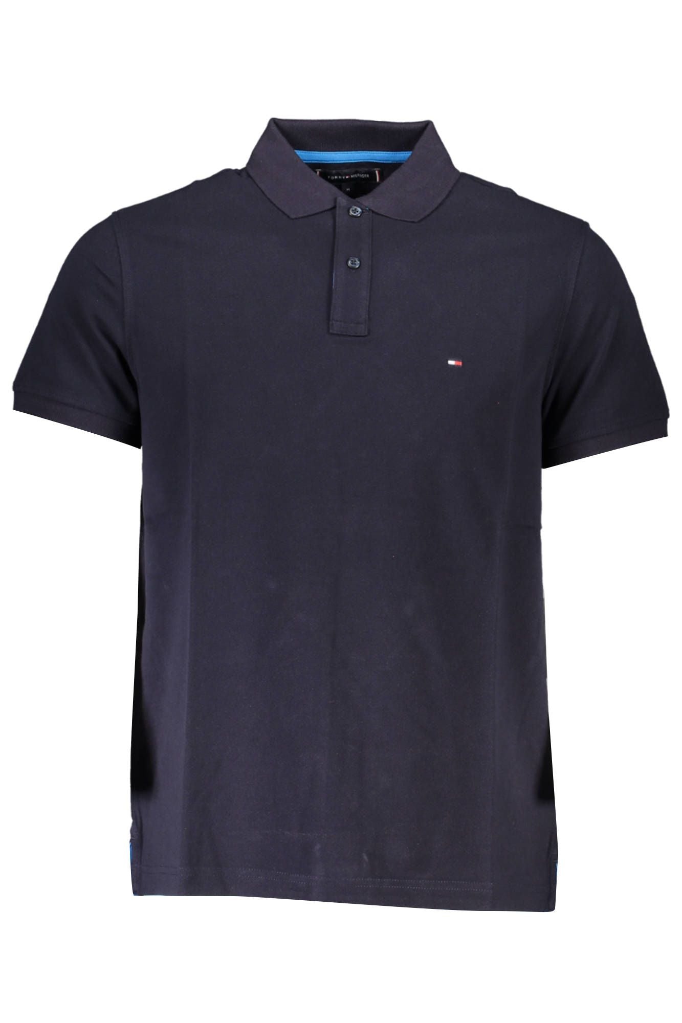 Chic Regular Fit Embroidered Polo in Blue